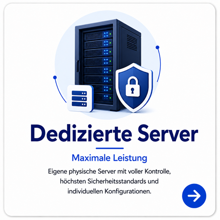 Dedizierte Server mit maximaler Leistung und Sicherheit für Unternehmen